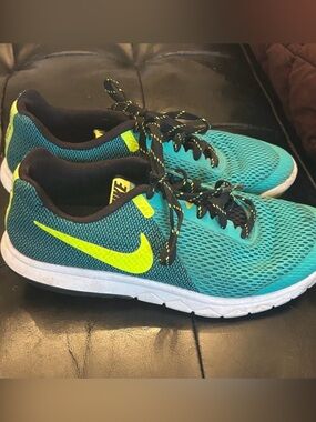 Nike Teal & Volt Mesh Running Shoes